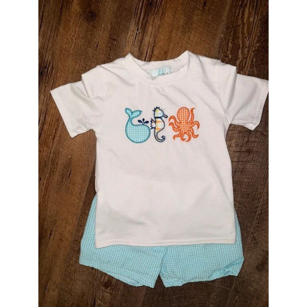 Annie Kate seafriends short set 3T nwot
